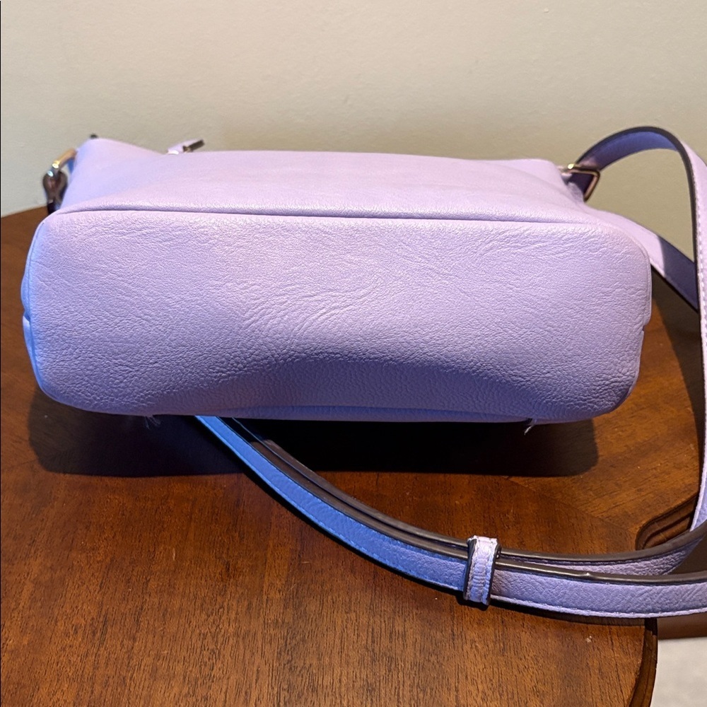 Fashionpuzzle Crossbody Bag shoulder bag convertible vegan leather lavender - Picture 9 of 17